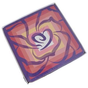 Set Mary Kay MK Abstract Heart Floral Seminar Logo Coasters Vintage New / Sealed